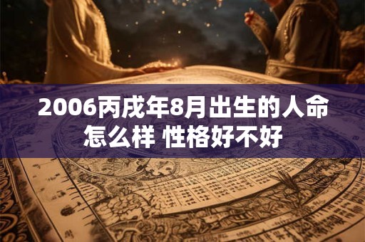 2006丙戌年8月出生的人命怎么样 性格好不好