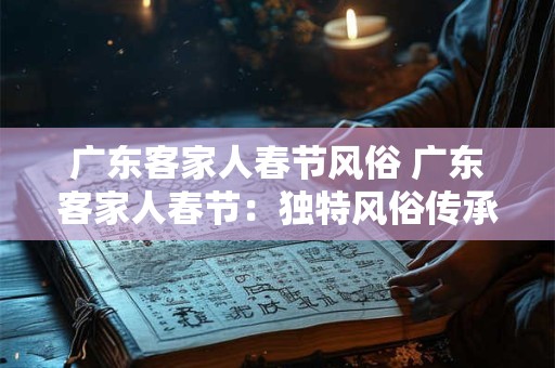 广东客家人春节风俗 广东客家人春节：独特风俗传承千年文化