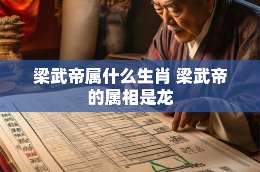 梁武帝属什么生肖 梁武帝的属相是龙