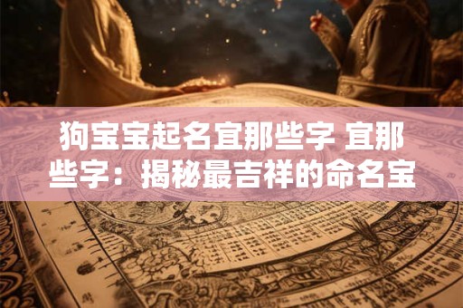 狗宝宝起名宜那些字 宜那些字：揭秘最吉祥的命名宝典