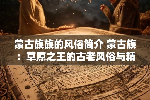 蒙古族族的风俗简介 蒙古族：草原之王的古老风俗与精神传承