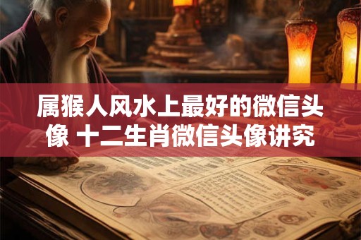 属猴人风水上最好的微信头像 十二生肖微信头像讲究