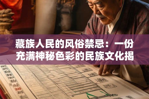 藏族人民的风俗禁忌：一份充满神秘色彩的民族文化揭秘