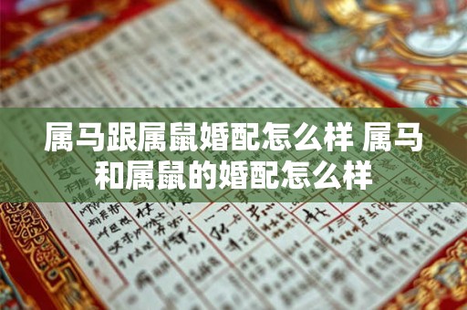 属马跟属鼠婚配怎么样 属马和属鼠的婚配怎么样
