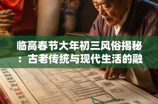 临高春节大年初三风俗揭秘：古老传统与现代生活的融合