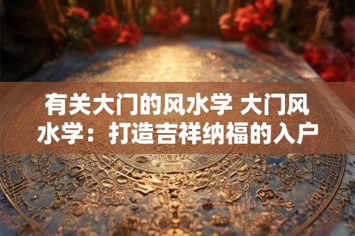 有关大门的风水学 大门风水学：打造吉祥纳福的入户之门