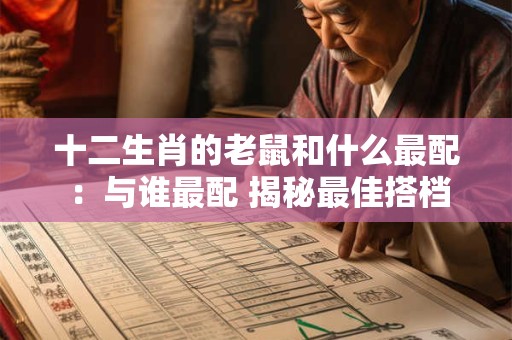 十二生肖的老鼠和什么最配 ：与谁最配 揭秘最佳搭档！