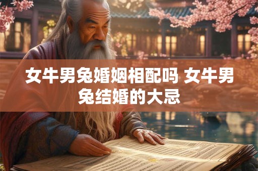 女牛男兔婚姻相配吗 女牛男兔结婚的大忌