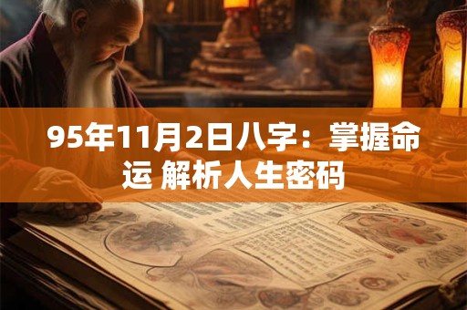 95年11月2日八字：掌握命运 解析人生密码
