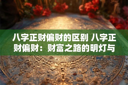 八字正财偏财的区别 八字正财偏财：财富之路的明灯与指引