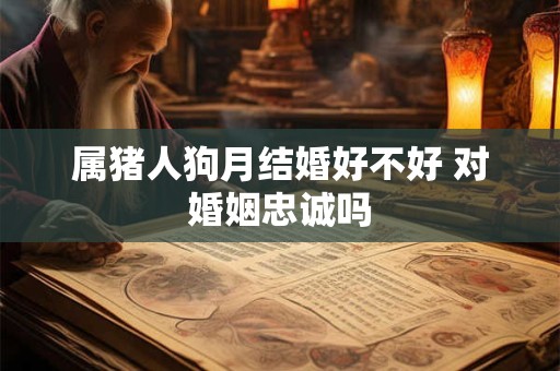 属猪人狗月结婚好不好 对婚姻忠诚吗