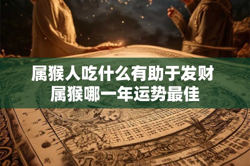 属猴人吃什么有助于发财 属猴哪一年运势最佳