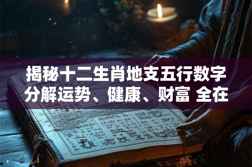 揭秘十二生肖地支五行数字分解运势、健康、财富 全在这里！