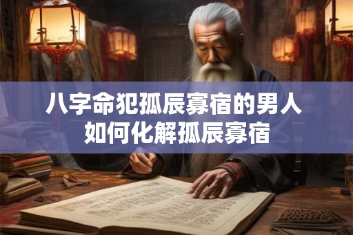 八字命犯孤辰寡宿的男人 如何化解孤辰寡宿