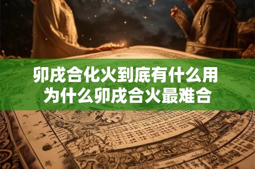 卯戌合化火到底有什么用 为什么卯戌合火最难合