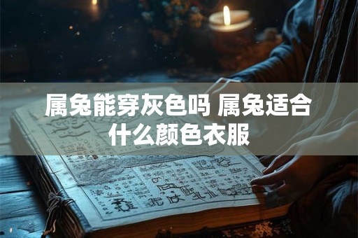 属兔能穿灰色吗 属兔适合什么颜色衣服
