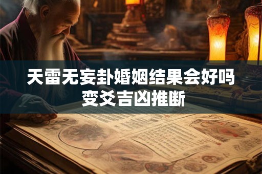 天雷无妄卦婚姻结果会好吗 变爻吉凶推断