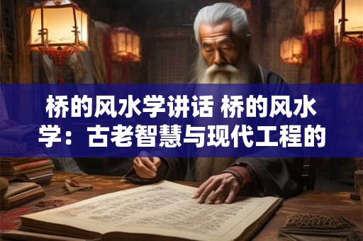 桥的风水学讲话 桥的风水学：古老智慧与现代工程的完美结合