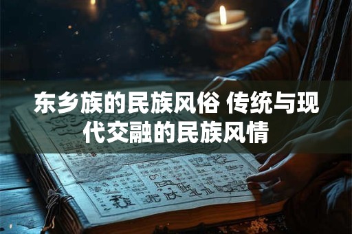 东乡族的民族风俗 传统与现代交融的民族风情