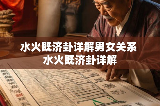 水火既济卦详解男女关系 水火既济卦详解