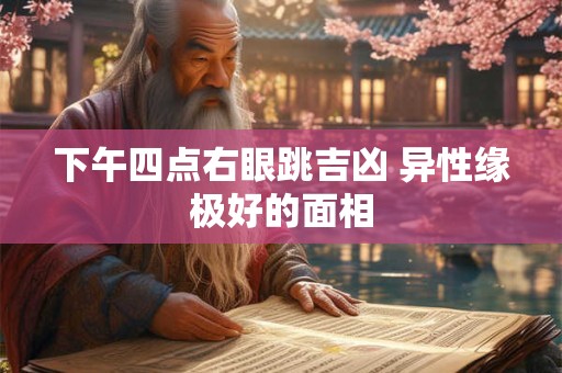 下午四点右眼跳吉凶 异性缘极好的面相