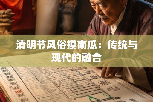 清明节风俗摸南瓜：传统与现代的融合