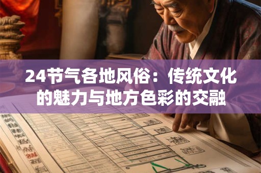 24节气各地风俗：传统文化的魅力与地方色彩的交融