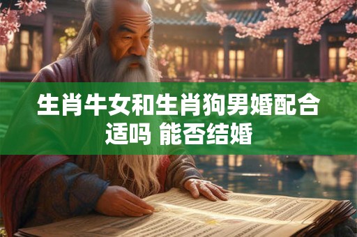 生肖牛女和生肖狗男婚配合适吗 能否结婚
