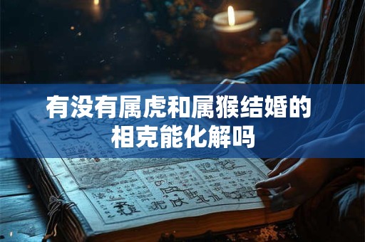 有没有属虎和属猴结婚的 相克能化解吗