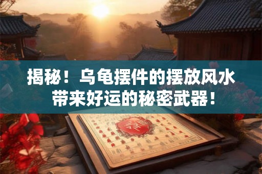 揭秘！乌龟摆件的摆放风水 带来好运的秘密武器！