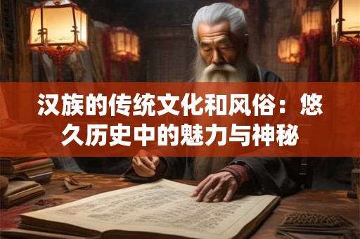 详细阅读:汉族的传统文化和风俗:悠久历史中的魅力与神秘 汉族的传统文化和风俗:悠久历史中的魅力与神秘