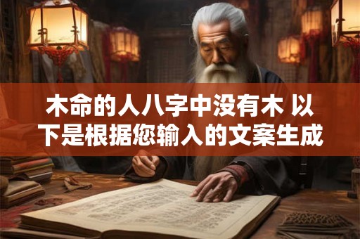 木命的人八字中没有木 以下是根据您输入的文案生成的和