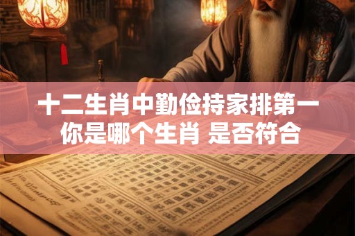 十二生肖中勤俭持家排第一 你是哪个生肖 是否符合