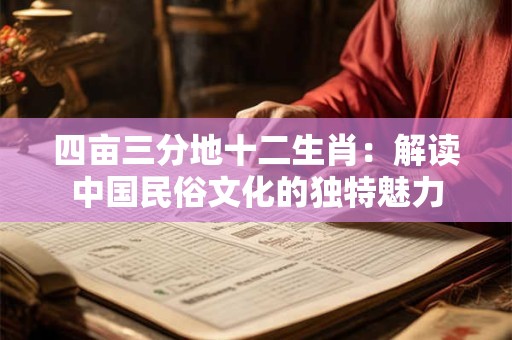 四亩三分地十二生肖：解读中国民俗文化的独特魅力
