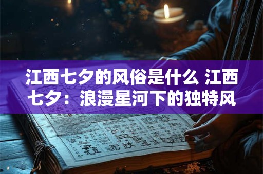 江西七夕的风俗是什么 江西七夕：浪漫星河下的独特风俗