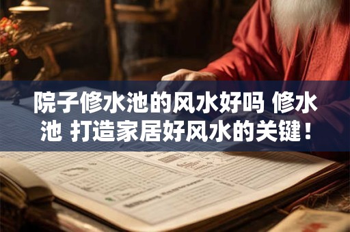 院子修水池的风水好吗 修水池 打造家居好风水的关键！