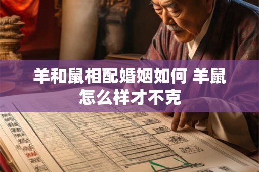 羊和鼠相配婚姻如何 羊鼠怎么样才不克