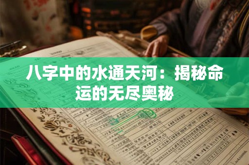 八字中的水通天河：揭秘命运的无尽奥秘