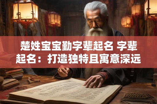 楚姓宝宝勤字辈起名 字辈起名：打造独特且寓意深远的名字