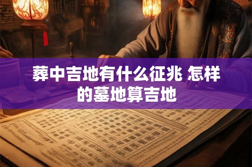 葬中吉地有什么征兆 怎样的墓地算吉地