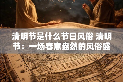 清明节是什么节日风俗 清明节：一场春意盎然的风俗盛宴