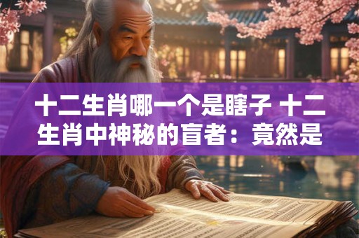 十二生肖哪一个是瞎子 十二生肖中神秘的盲者：竟然是它！