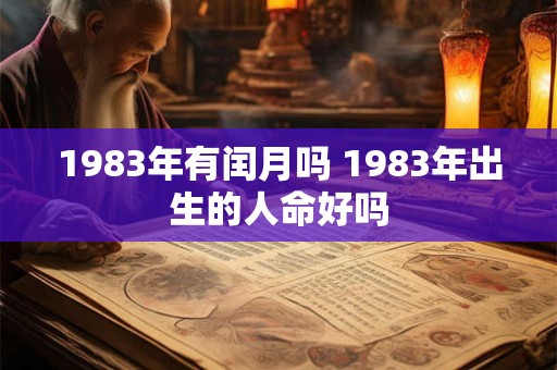 1983年有闰月吗 1983年出生的人命好吗