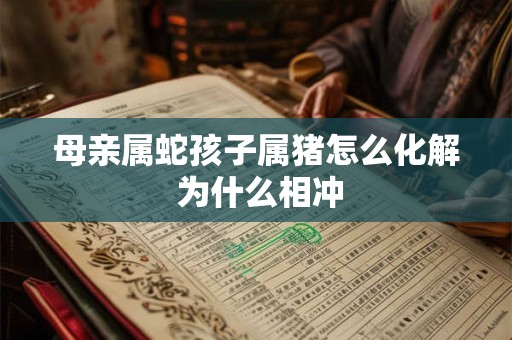 母亲属蛇孩子属猪怎么化解 为什么相冲
