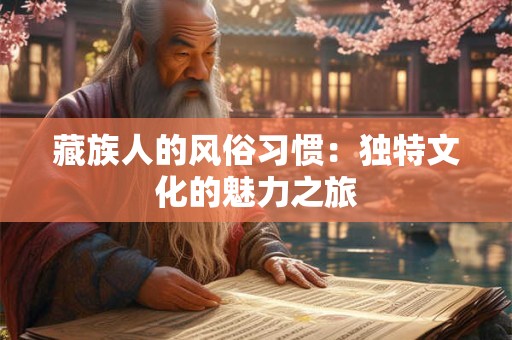 藏族人的风俗习惯：独特文化的魅力之旅