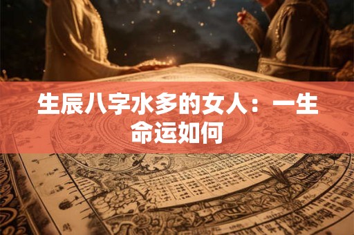 生辰八字水多的女人：一生命运如何