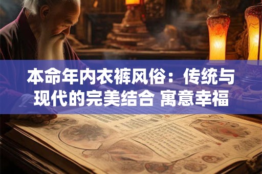 本命年内衣裤风俗：传统与现代的完美结合 寓意幸福吉祥