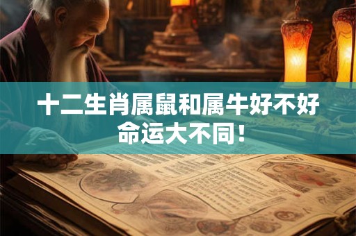 十二生肖属鼠和属牛好不好 命运大不同！