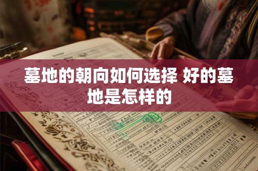 墓地的朝向如何选择 好的墓地是怎样的