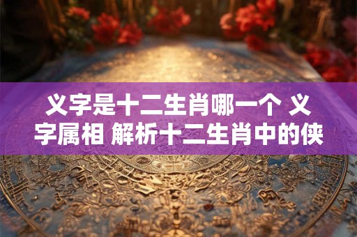 义字是十二生肖哪一个 义字属相 解析十二生肖中的侠义代表